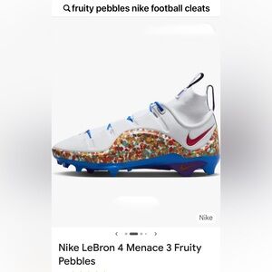 Nike LeBron IV Menace 3 ”Fruity Pebbles” football cleats